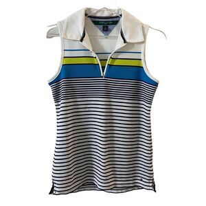 Tommy Hilfiger Golf Womens Polo Striped Tank Top small